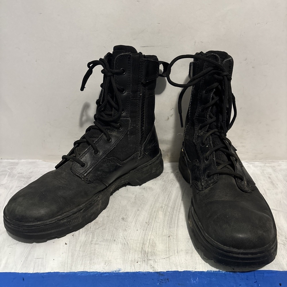 5.11 Tactical Speed 4.0 8" Side Zip Waterproof Boots Black Mens 9 12454